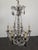 Crystal Chandelier with Bronze Frame and Baluster Stem For Sale - Image 4 of 7