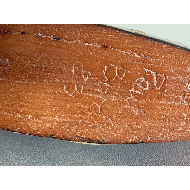 Vintage XX Century Studio Pottery Vase Signed For Sale - Image 9 of 9