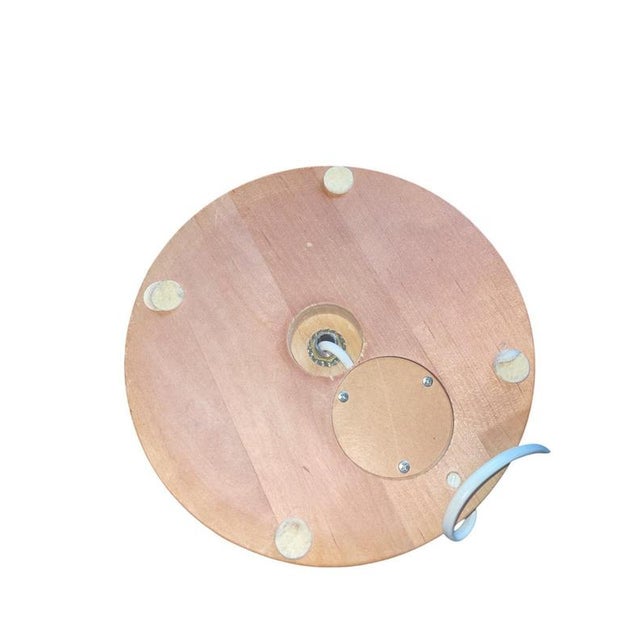 1970s Swedish Modern Swan Neck Table Lamp in Pine from Markslöjd, 1970s For Sale - Image 5 of 6