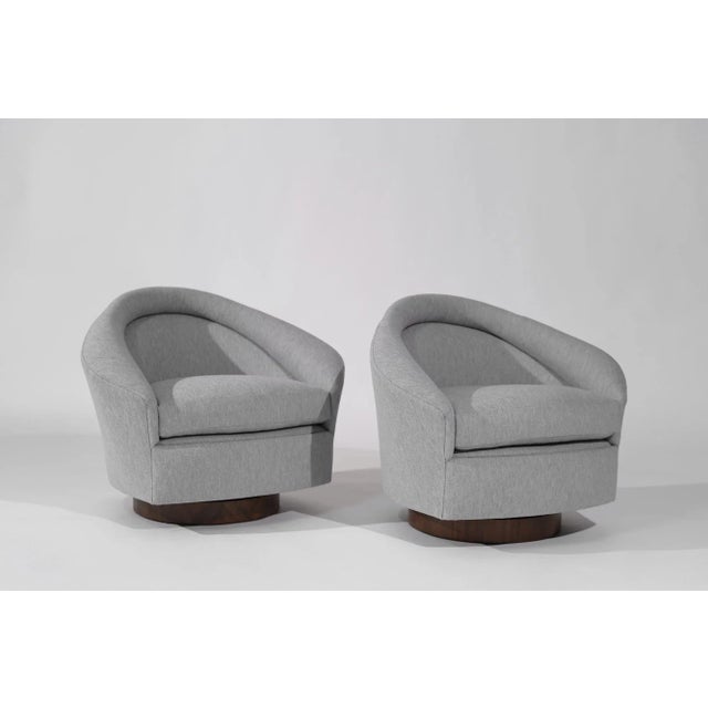 Set of 2 Swivel Tilt Lounge Chairs by Adrian Pearsall, Circa 1950s For Sale In New York - Image 6 of 12