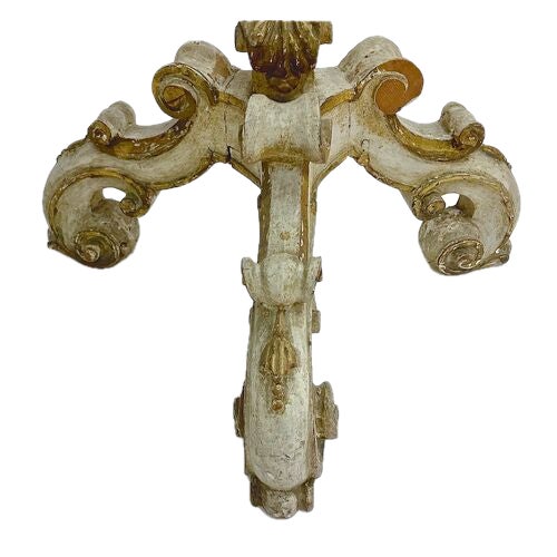 Pair Antique Italian Carved & Marble Pedestals For Sale - Image 10 of 13