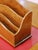 Wood Mid-Century French Burl Wood 6-Piece Desk Set With Letter Rack and Accessories For Sale - Image 7 of 17