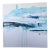 "Edge of Memory", Abstract Painting in Blue and White For Sale