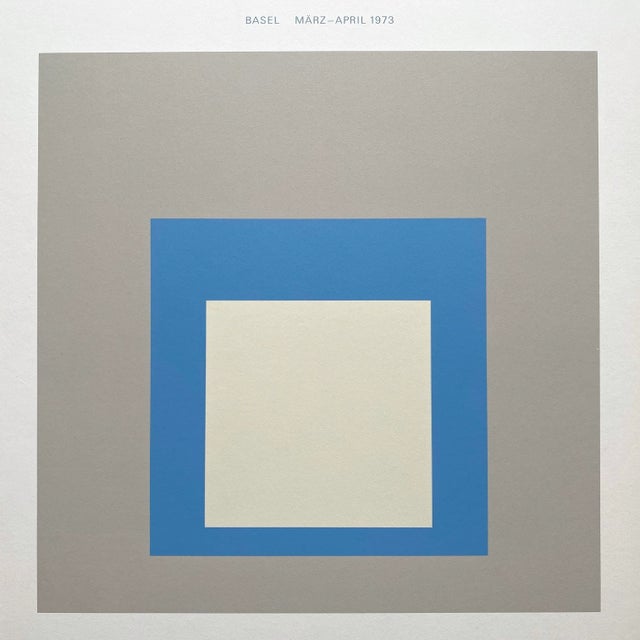 Josef Albers Vintage 1973 Modernist Fine Art Silkscreen