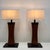 1960s Large Architectural Wood and Metal Table Lamps, 1960s, Set of 2 For Sale - Image 5 of 9