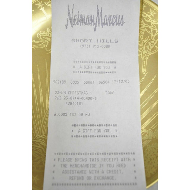 Neiman Marcus 95th Anniversary 1907 Gold Mintage Dessert Plates - Set of 6
