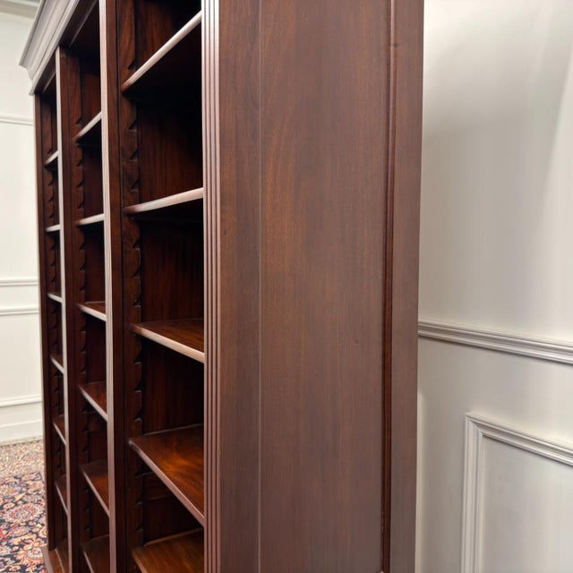 Classic English Open Bookcase For Sale - Image 4 of 13