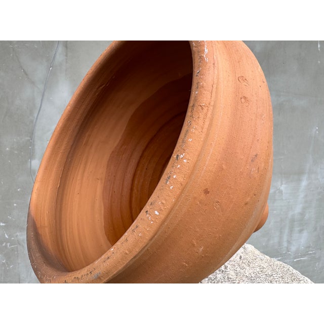 Brown Large Rustic Terracotta Amphora Planter, 1990s For Sale - Image 8 of 11