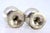 Silver Champagne Glasses with Base Reliefs and Shells, Set of 2, in Good conditions. Designed 1920 to 1949
