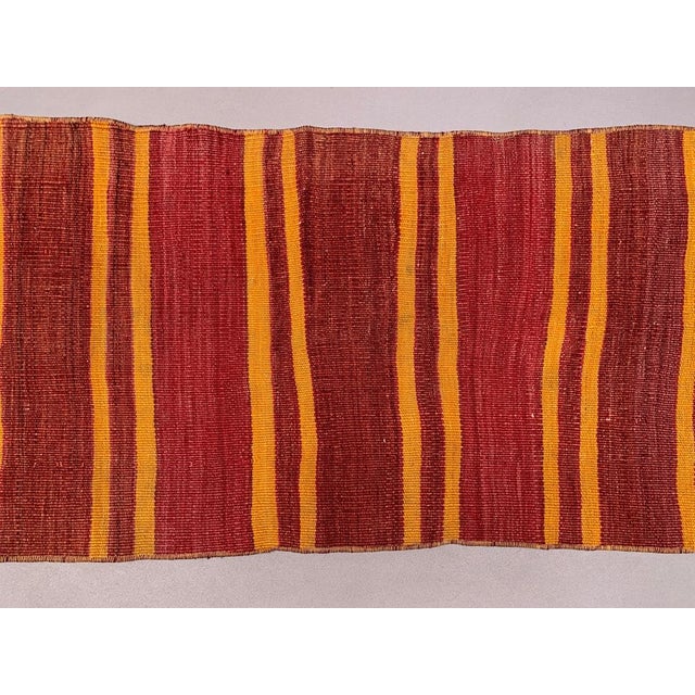 Turkish Narrow Kilim Runner Rug For Sale - Image 4 of 7