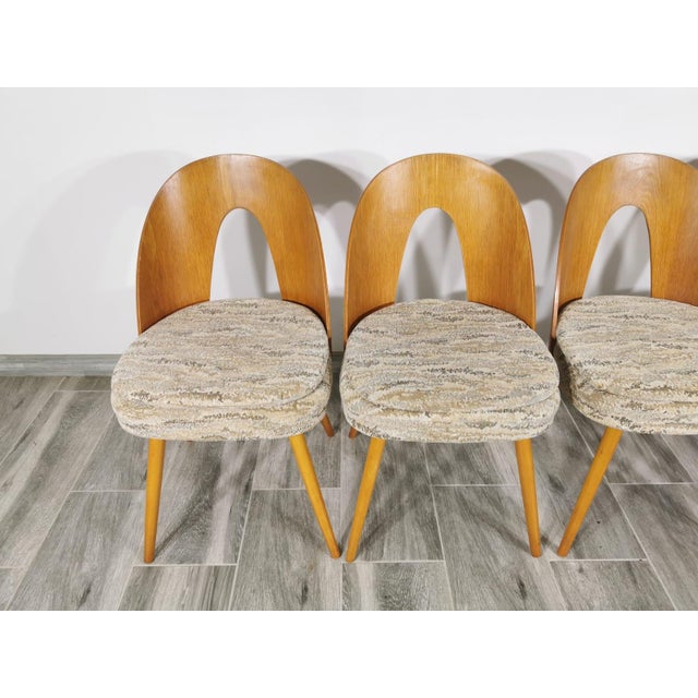 Textile Dining Chairs by Antonin Suman, 1960s, Set of 4 For Sale - Image 7 of 18