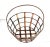 Distressed Bronze Copper Style Metal Basket For Sale - Image 4 of 10