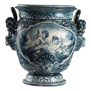 Majolica Jar from Spica Albisola For Sale