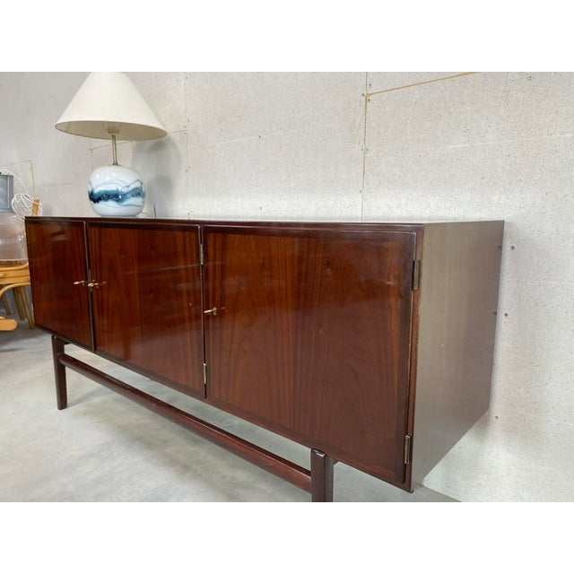 Low Credenza by Ole Wanscher for Poul Jeppesens Møbelfabrik, Denmark, 1970 For Sale - Image 3 of 15
