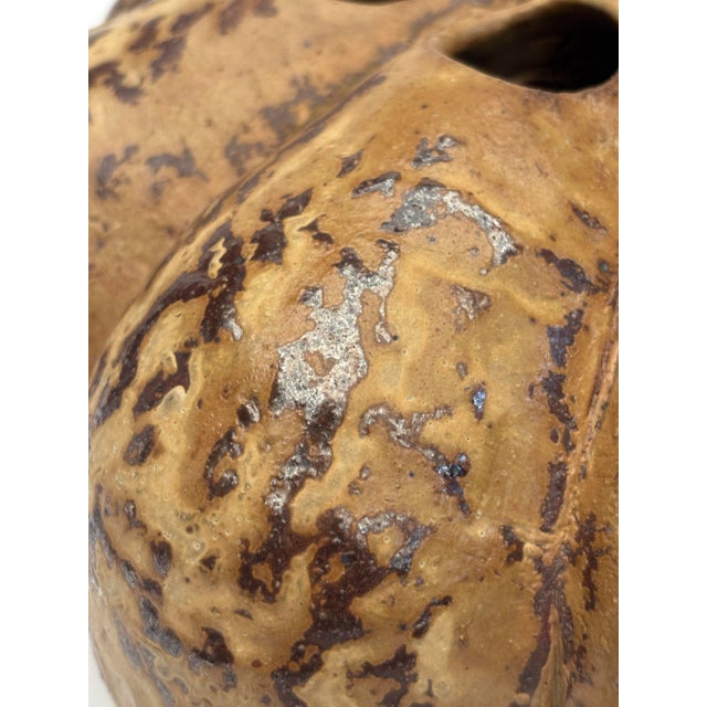Organic Modern Ash Glazed & Wood Fired Vase by Imes Gallery For Sale - Image 14 of 15