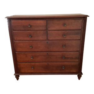 1980s Vintage Solid Cherry Durham Furniture Saville Row