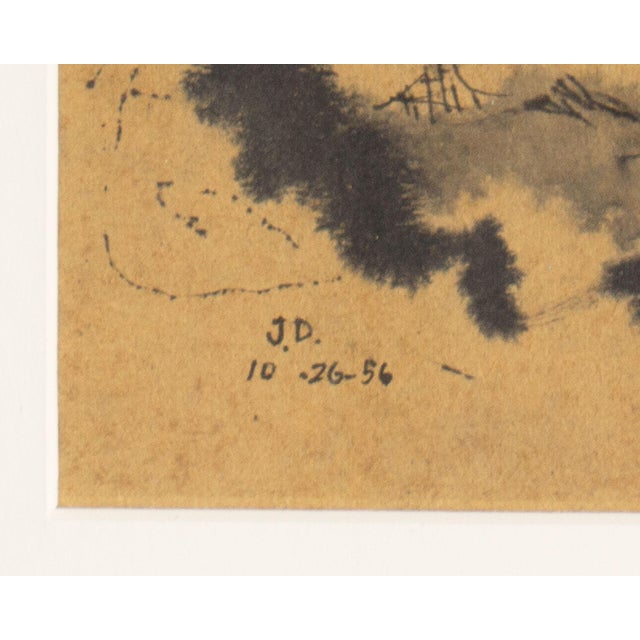 1956 Landscape Ink Painting by James Doversberger For Sale In Indianapolis - Image 6 of 9