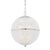 Transitional Mark D. Sikes 1 Light Sphere No. 3 Pendant, Large, Polished Nickel For Sale - Image 3 of 3