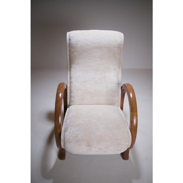 Modernist Art Deco Armchair by Rosello in the Style of Jacques Adnet, Paris, 1940 For Sale - Image 11 of 18