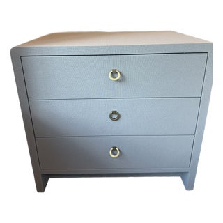 Brand New Pair of Villa & House Bryant 3-Drawer Side Tables in Winter Gray For Sale