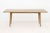 Edward Wormley for Dunbar Expanding Console Table, the folding top above tapered legs, paper label to underside. Closed:...