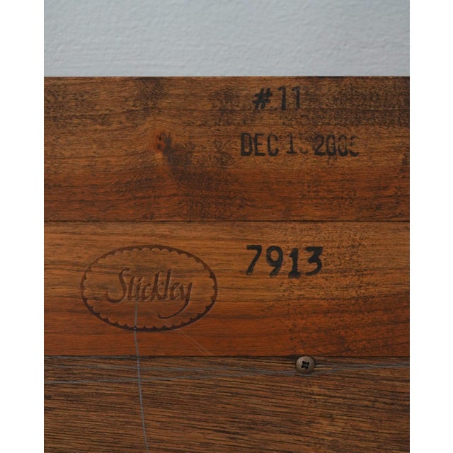 Stickley Cherry Regency Style Hanging Wall Mirror For Sale - Image 10 of 10