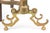 Antique Neoclassical Style Brass and Iron Double Lemon Andirons—A Pair For Sale In New York - Image 6 of 10