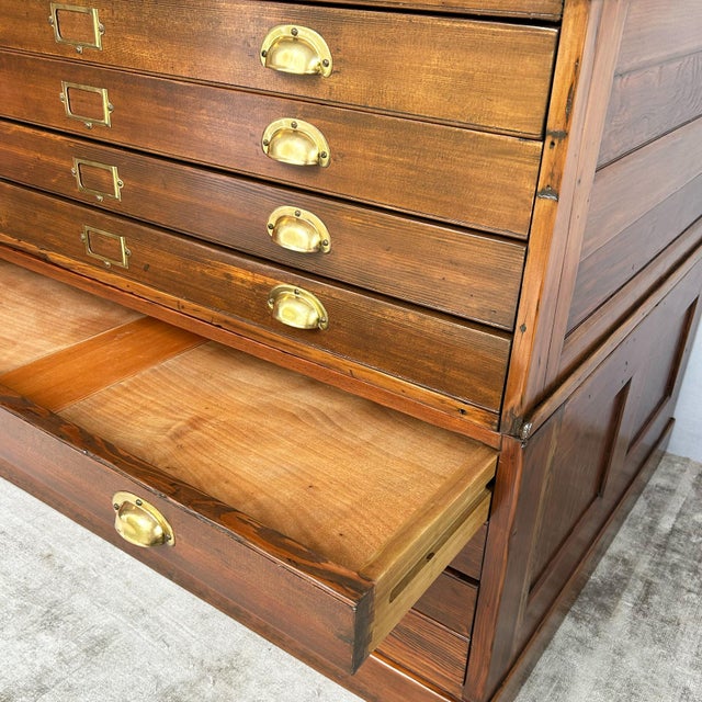 Architect's Plan Chest of 8 Drawers, 1940s For Sale - Image 15 of 17