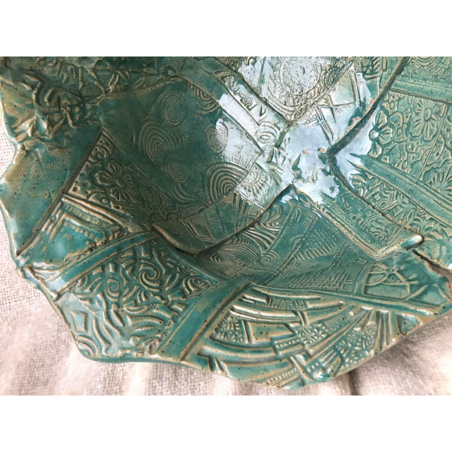 Vintage Handcrafted Ceramic Bowl For Sale - Image 10 of 12