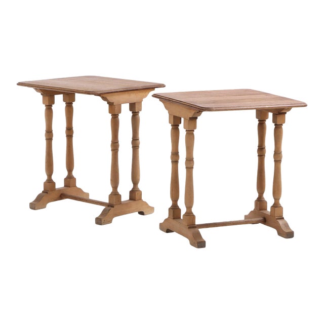 A Pair of French Oak Side Tables, C. 1900. For Sale
