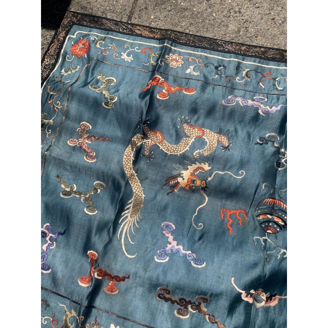 1870s, Handmade Antique Chinese Collectible Silk Textile 2.6' X 3.8' For Sale In New York - Image 6 of 8
