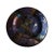 Striking studio art glass charger by American glass artist Paul Hathcoat. The plate features a woven composition of fused...