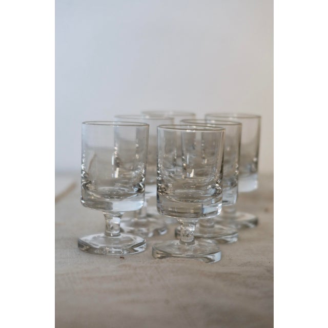 Contemporary Vintage Liqueur Glasses from Luminarc, 1990s, Set of 6 For Sale - Image 3 of 5