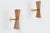 Not Yet Made - Made To Order Pair of Rattan & Brass Wall Sconce For Sale - Image 5 of 8