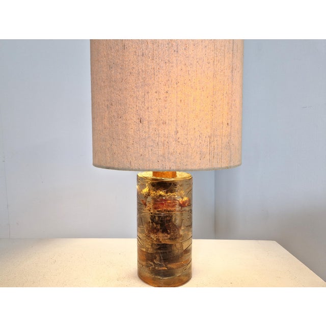 Vintage Resin and Copper Lamp, 1970s For Sale - Image 12 of 12