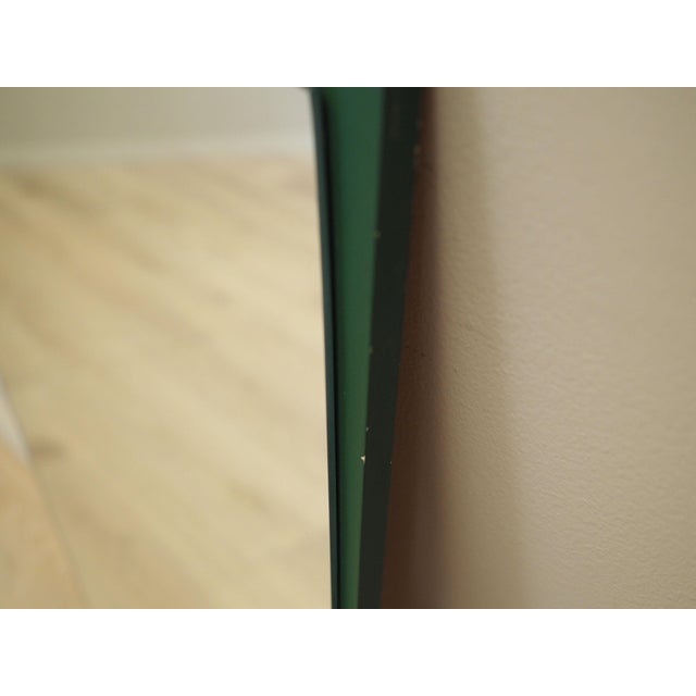 Green Danish Mirror in Pine Frame, 1970s For Sale - Image 8 of 12