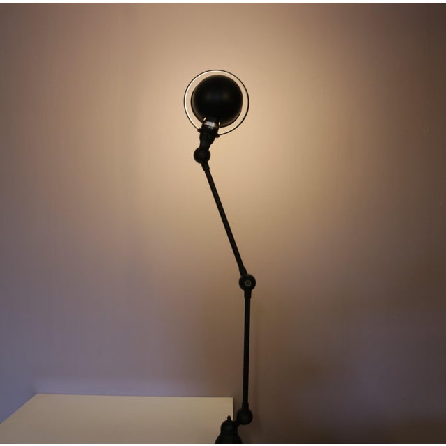 Vintage French Table Clamp Lamp in Black Metal, 1950s For Sale - Image 15 of 17