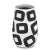 The Pagliacci Large Vase is made of the finest porcelain in a dynamic matte white finish onto which black contemporized...