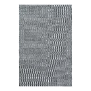 Erin Gates by Momeni River Davis Slate Hand Woven PET Indoor Outdoor Rug 5' X 7'6" For Sale