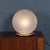Vintage Italian Hand-Blown Frosted Murano Glass Globe Table Lamp, 1980 For Sale - Image 3 of 14