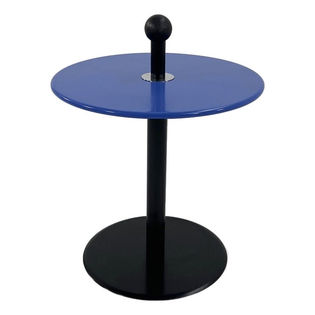 Postmodern Blue Side Table from Ikea, 1980s For Sale