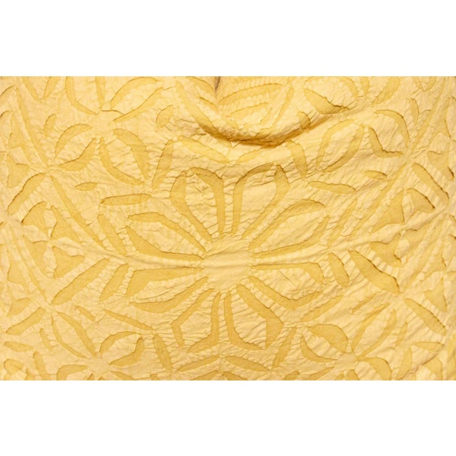 Indian Buff Yellow Handmade Pillow Cover For Sale - Image 3 of 6