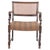Antique Oak Armchair with Upholstery and Cane, 1920s For Sale - Image 10 of 10