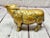 Victorian Antique English Solid Brass Decorative Bull For Sale - Image 3 of 13