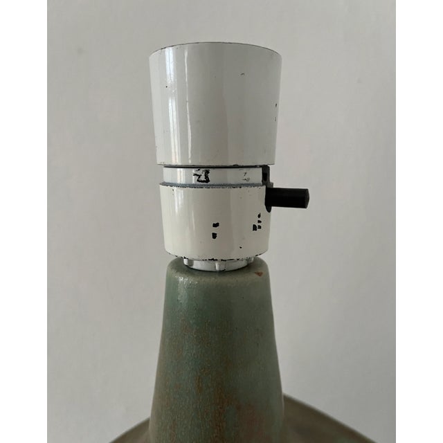 Large Ceramic Stoneware Table Lamp from Knabstrup Atelier, Denmark, 1970s For Sale - Image 10 of 15