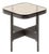 Alwa Square Two Side Table with Smoky Grey Top and Black Base by Sebastian Herkner for Pulpo For Sale