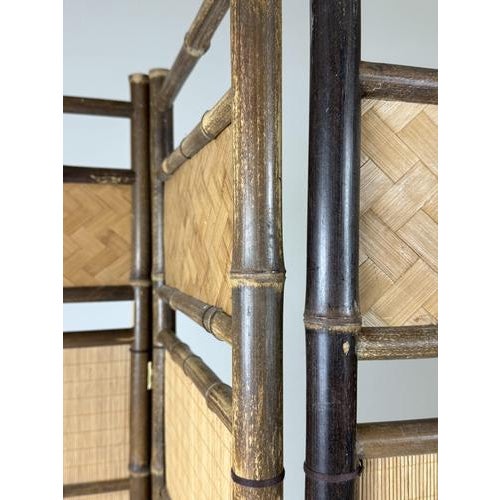 Faux Bamboo Room Divider For Sale - Image 9 of 11