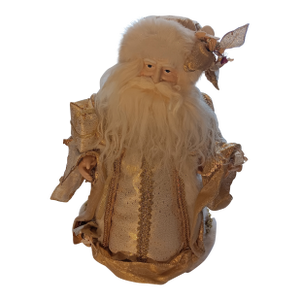 Vintage Old World Style Santa Christmas Tree Topper/Table Topper