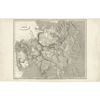 Antique Map of Asia Including Arabia, 1806 For Sale