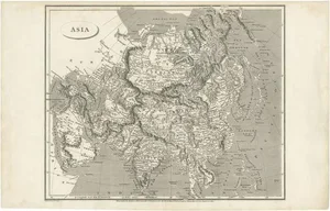 Antique Map of Asia Including Arabia, 1806